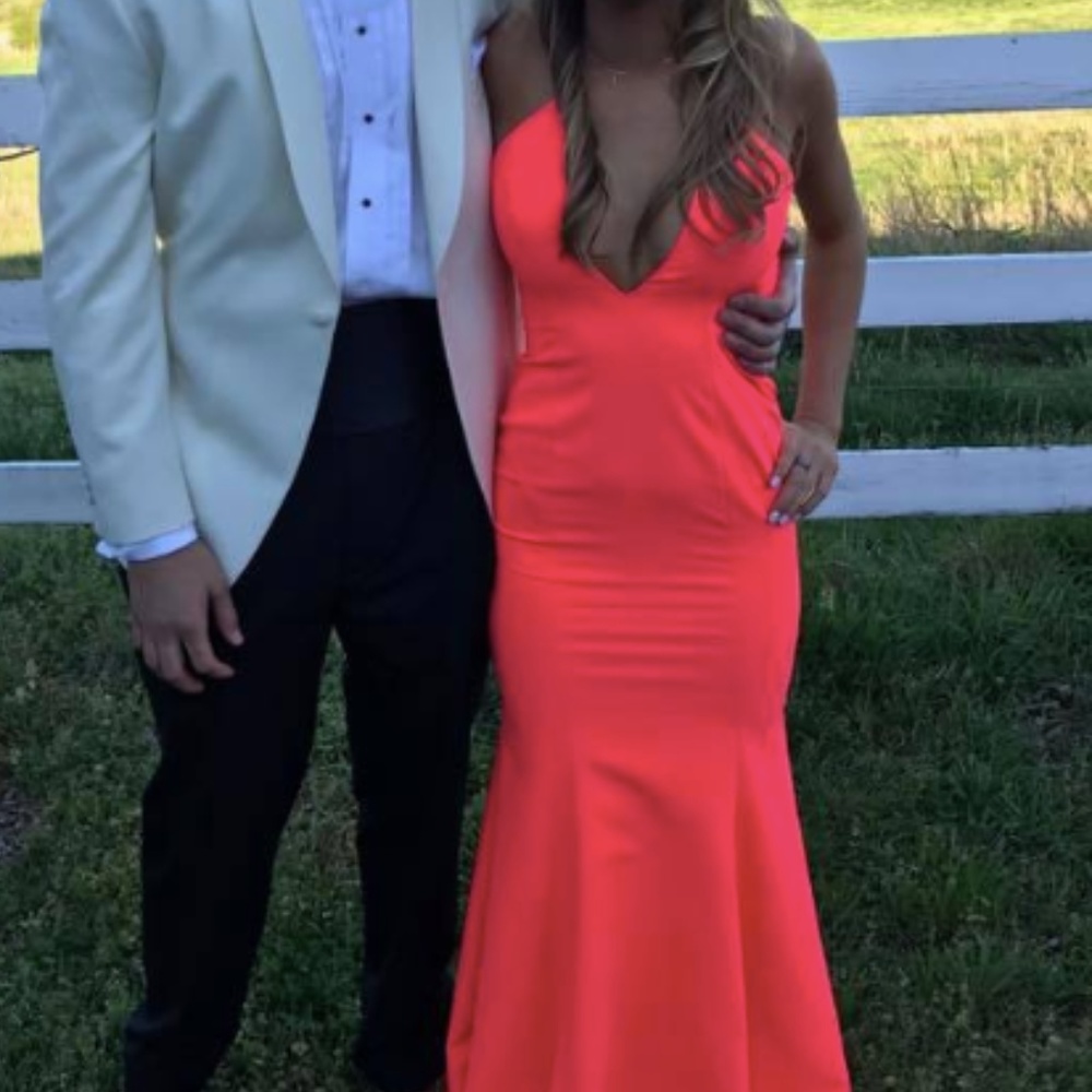Hot Pink prom dress